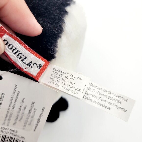 Douglas Cuddle Toys Bibs the Emperor Penguin Stuffed Animal Plush with Tags 8" - Picture 7 of 9
